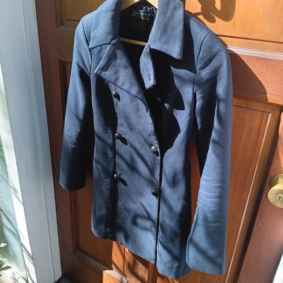 ZARA WOMAN Wool Double Breasted Thigh Length Peacoat XS - Picture 14 of 16